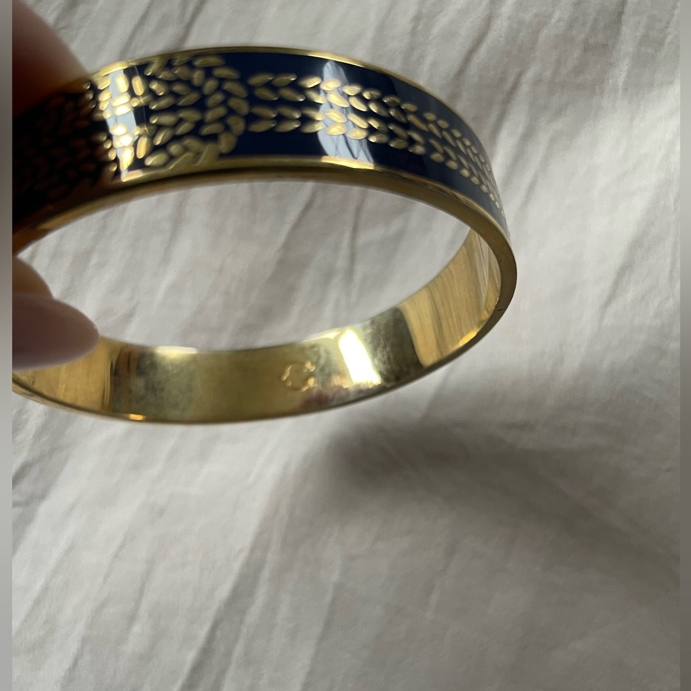 C Wonder Gold Enamel Bangle Bracelets
White Orange and Blue - Picture 4 of 4